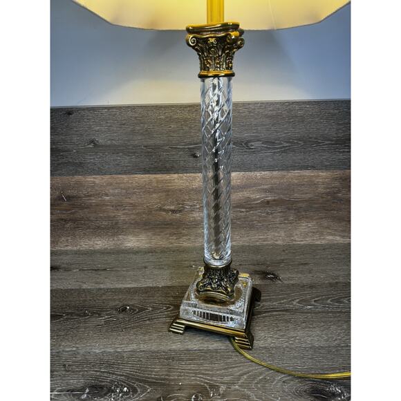 Ethan Allen Beauford Table Lamp Corinthian Column Table Lamp 34.5” Tall - Picture 13 of 16